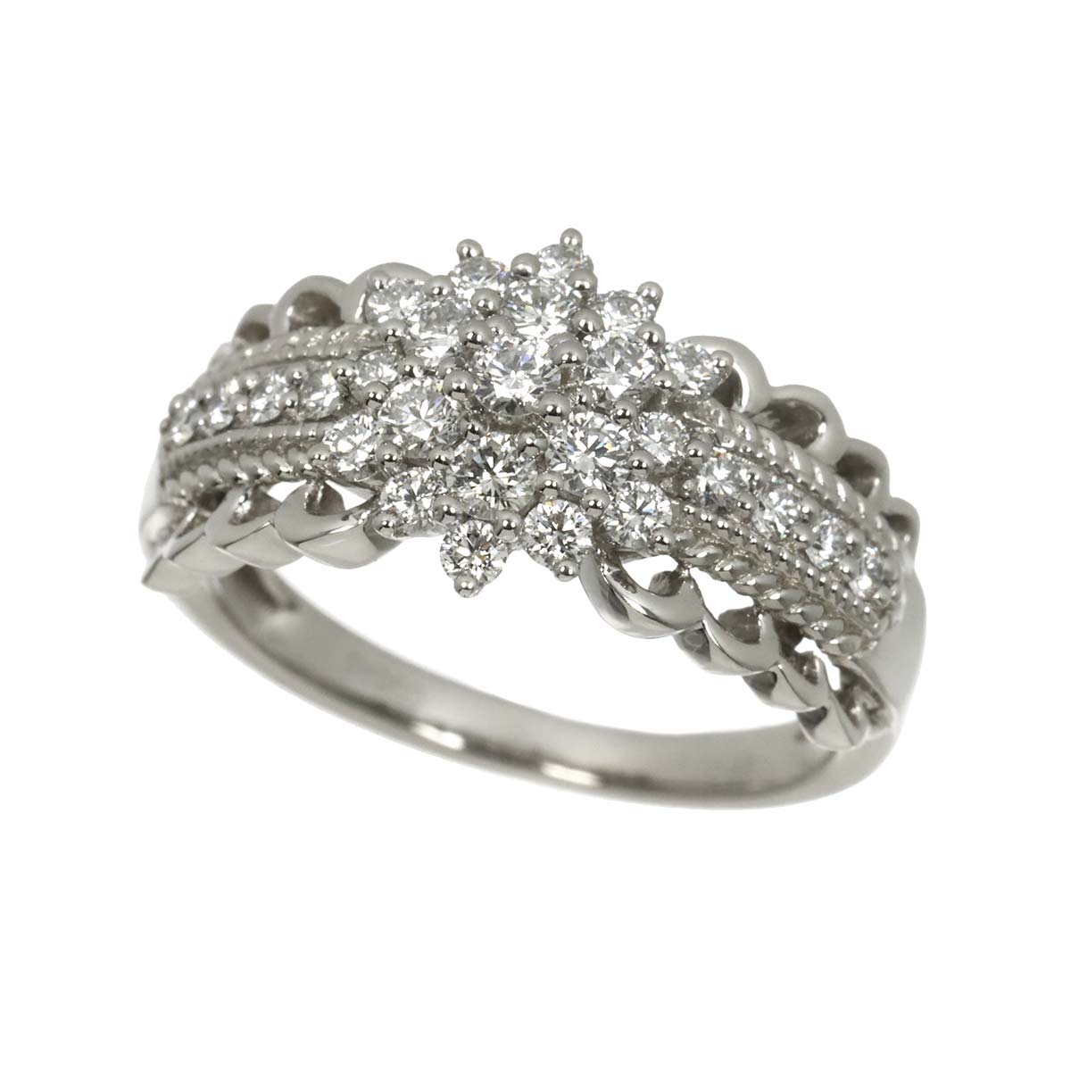 Diamond 0.65ct Ring Pt Platinum size6-6.25(US)