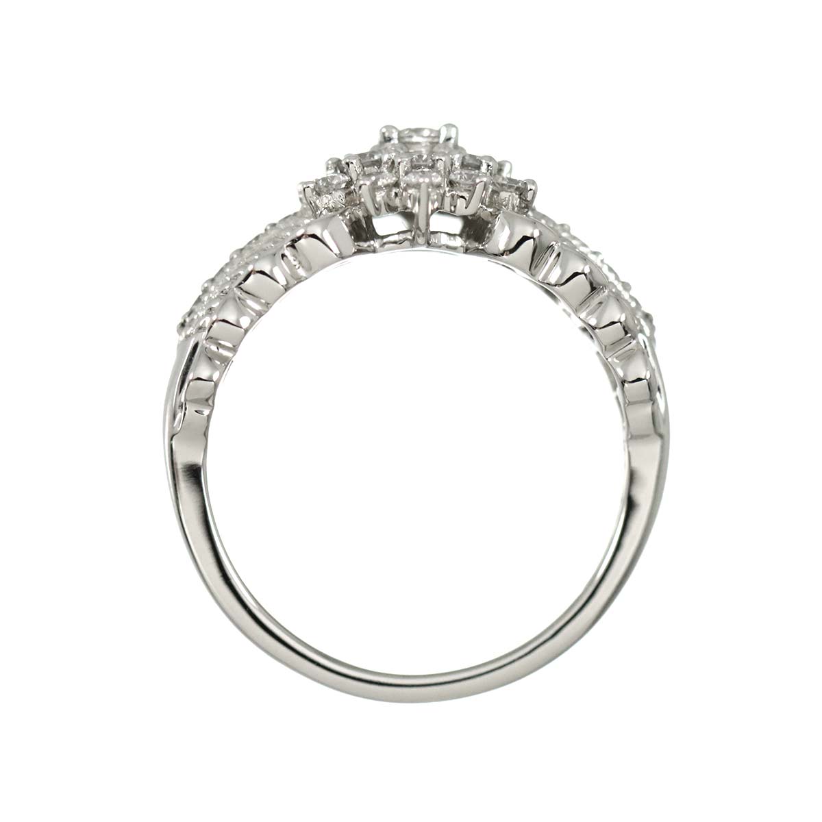 Diamond 0.65ct Ring Pt Platinum size6-6.25(US)