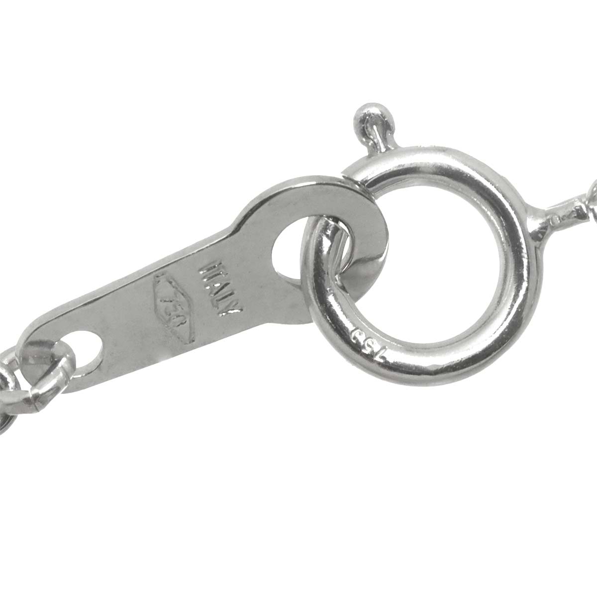 Diamond 0.50ct Necklace 18K WG White Gold 750