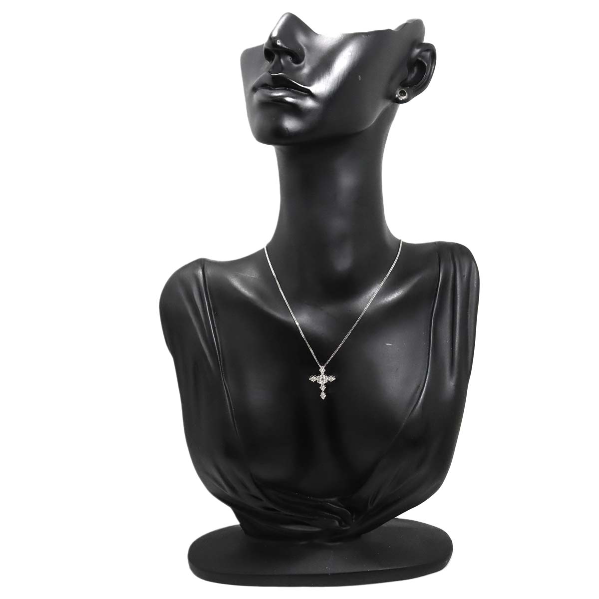 Diamond 0.50ct Necklace 18K WG White Gold 750
