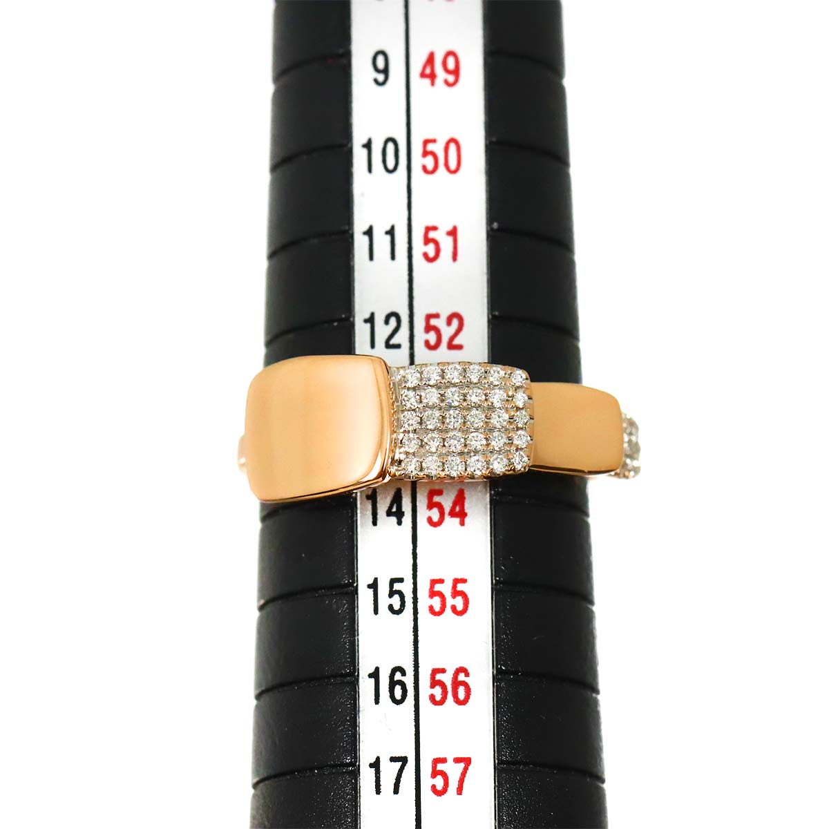 Diamond 0.14ct Ring 18K PG Pink Gold 750 Size6.25-6.5(US)