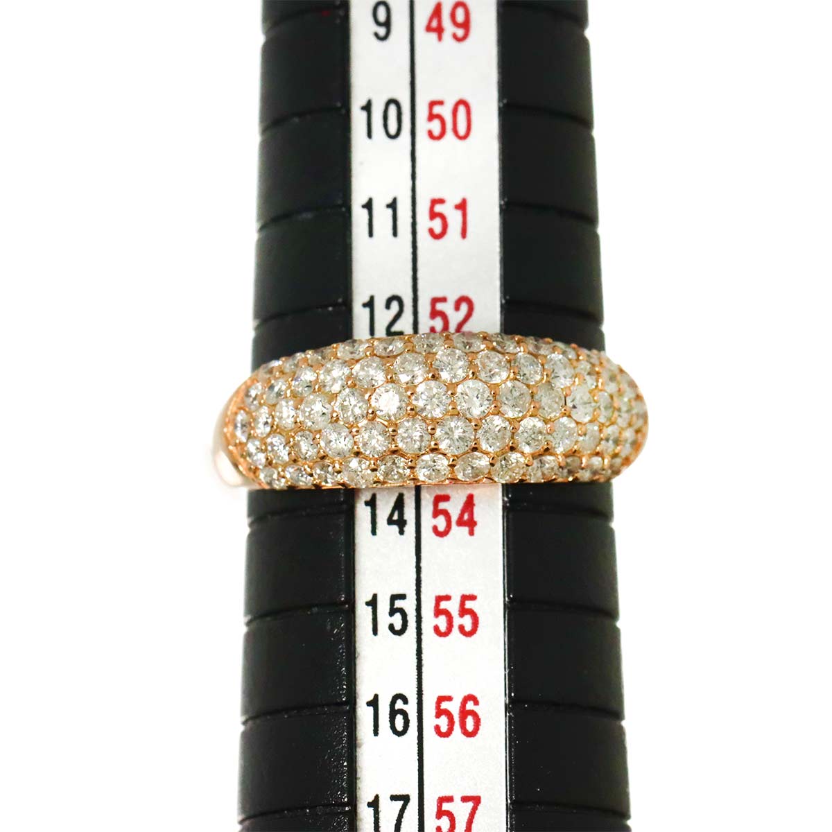 Diamond 1.00ct Ring 18K YG Yellow Gold 750 Size6.25-6.5(US)