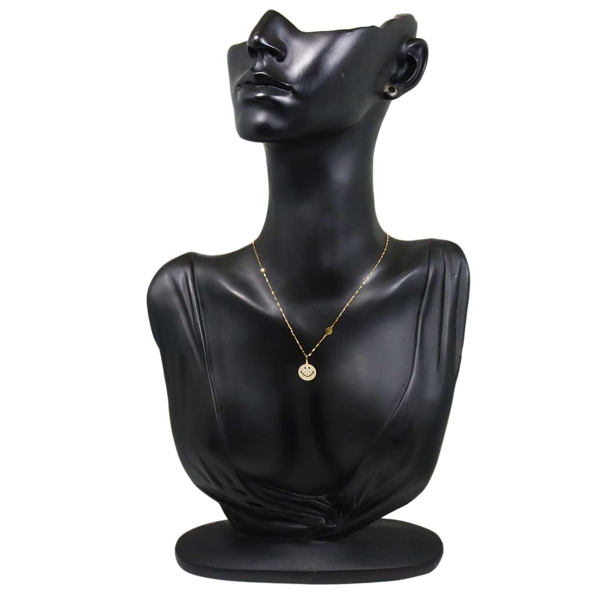Diamond 0.20ct Necklace 18K K18 YG Yellow Gold 750