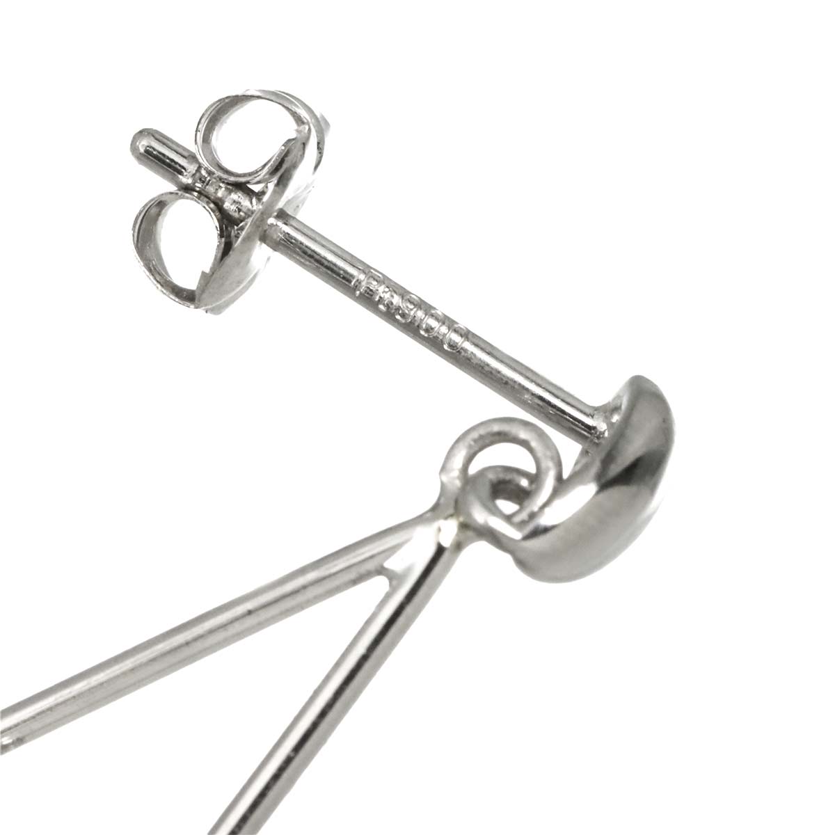 Diamond 0.25ct/0.25ct Earrings Pierced Pt Platinum