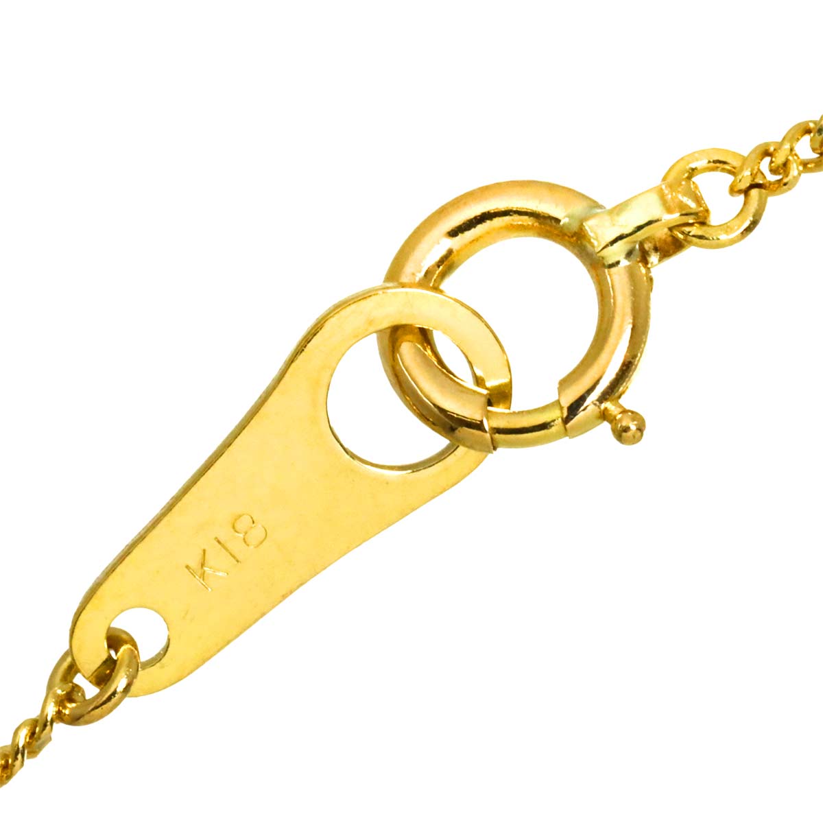 Diamond 0.30ct Necklace 18K YG Yellow Gold 750