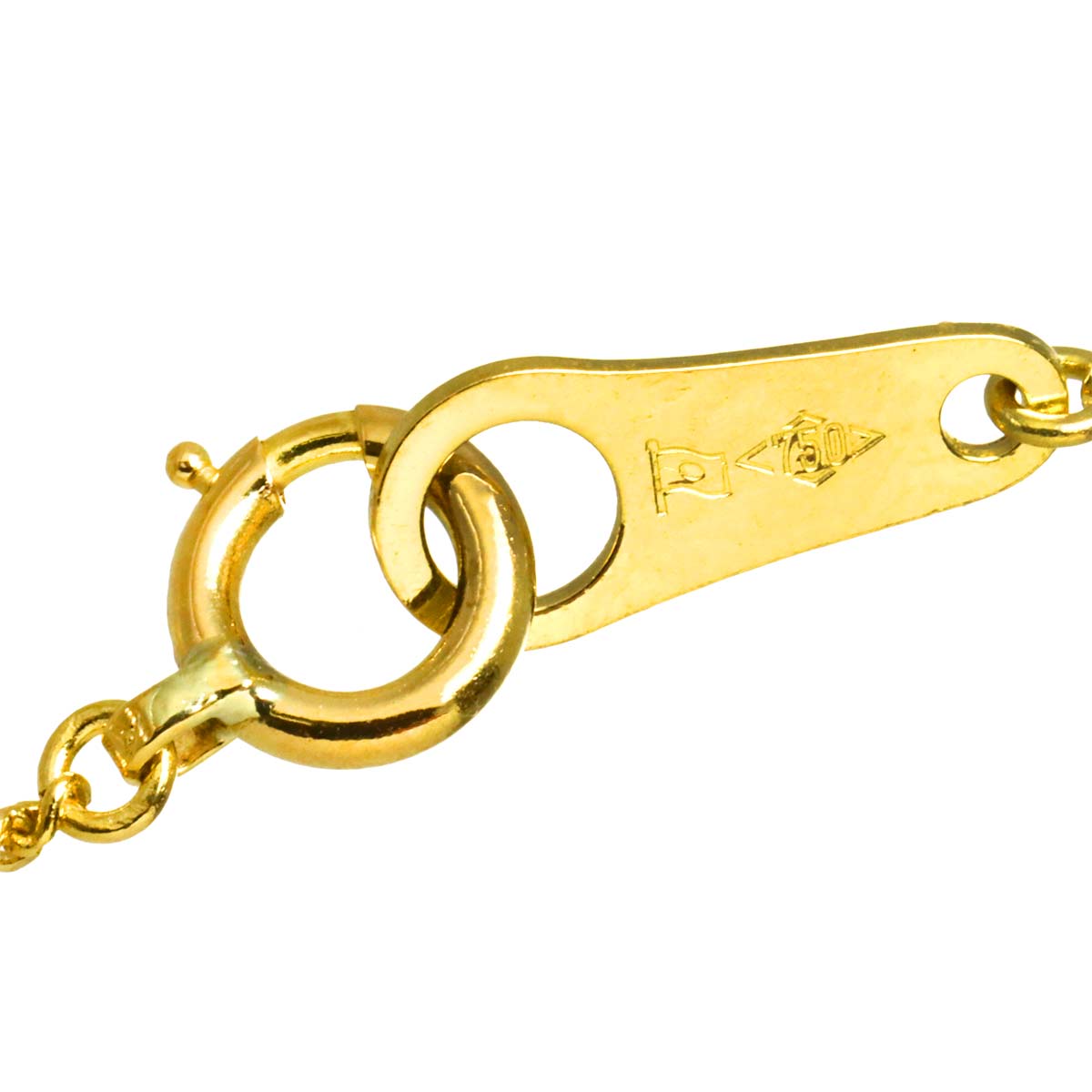 Diamond 0.30ct Necklace 18K YG Yellow Gold 750