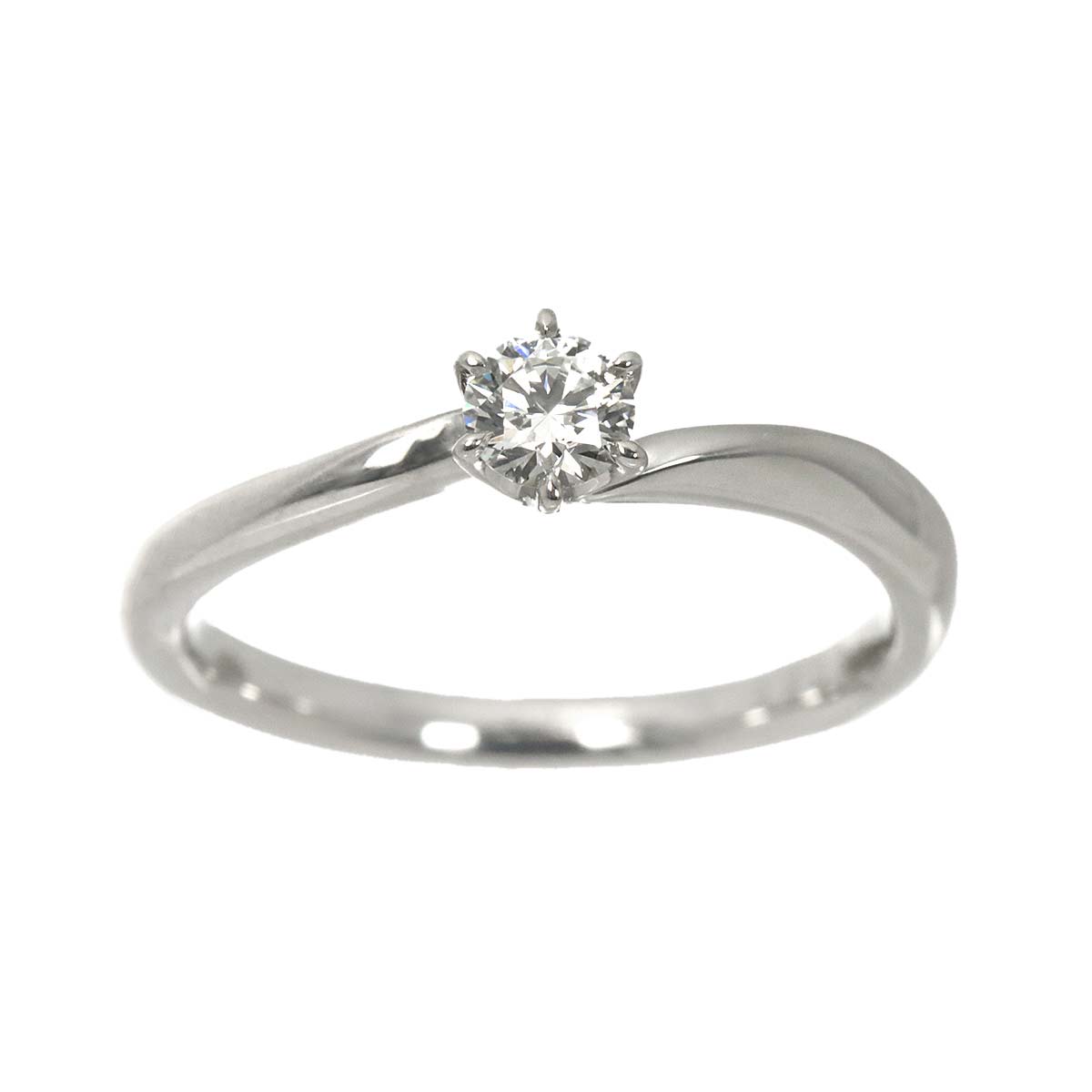 Diamond 0.206ct G/VS1/EX Ring Pt Platinum size5.25