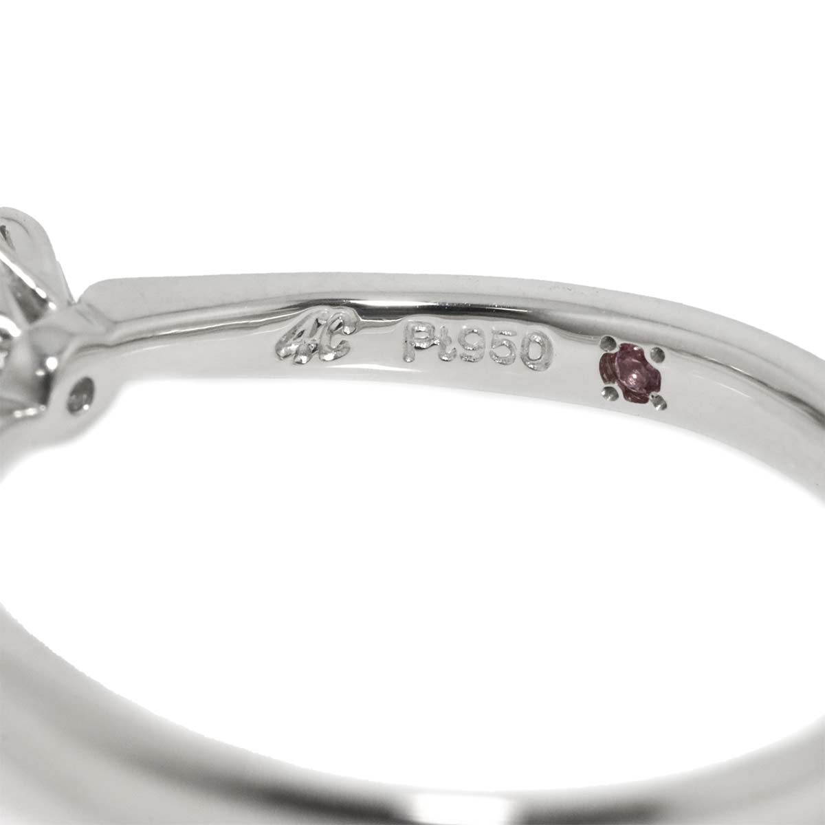 Diamond 0.206ct G/VS1/EX Ring Pt Platinum size5.25