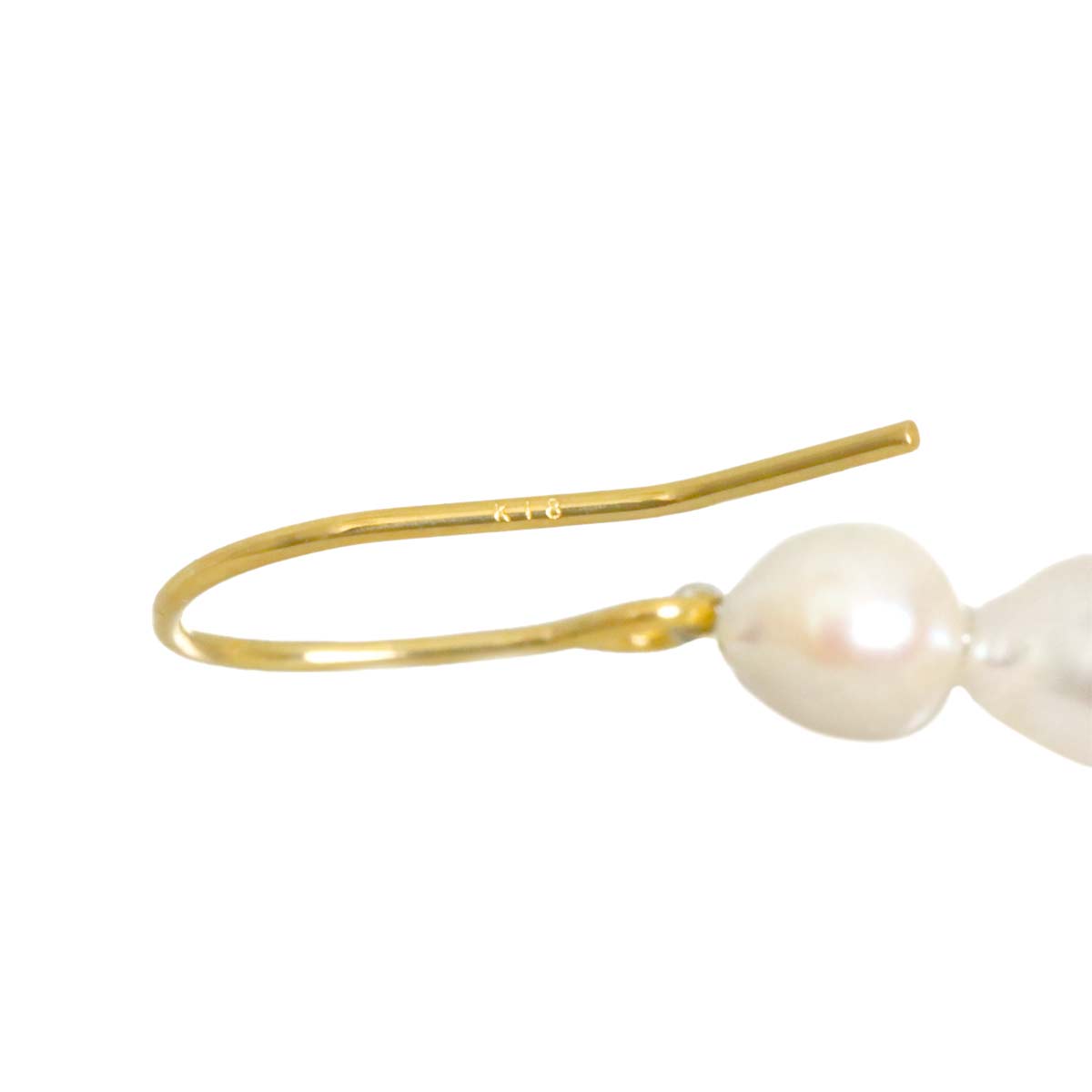 Akoya Pearl 3-6.9mm Earrings Pierced 18K YG 750
