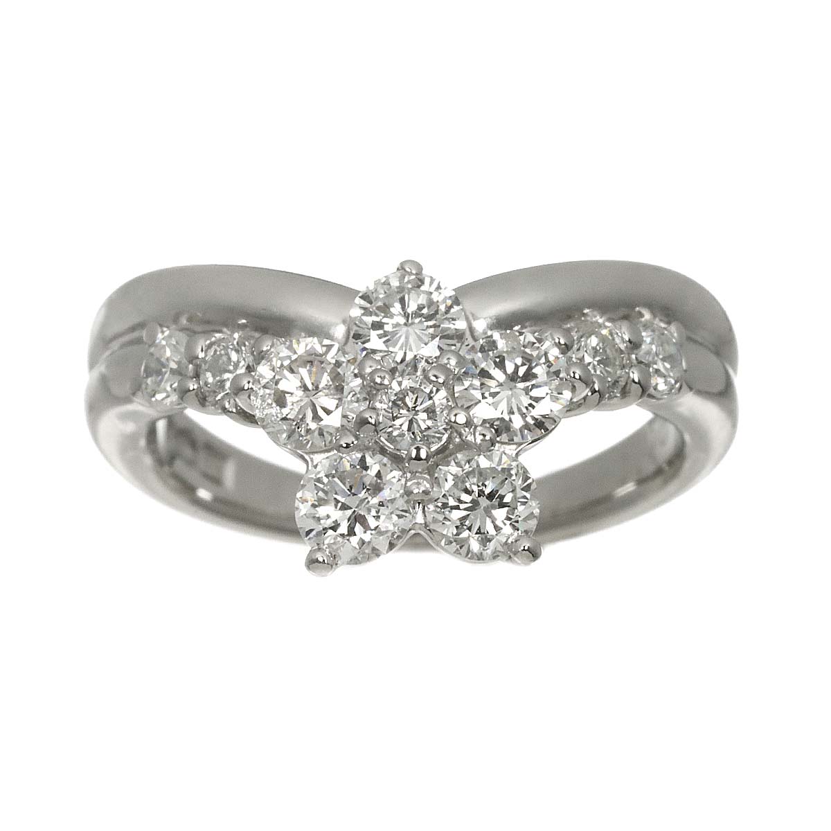 Diamond 1.00ct Ring Pt Platinum size4.5-4.75(US)