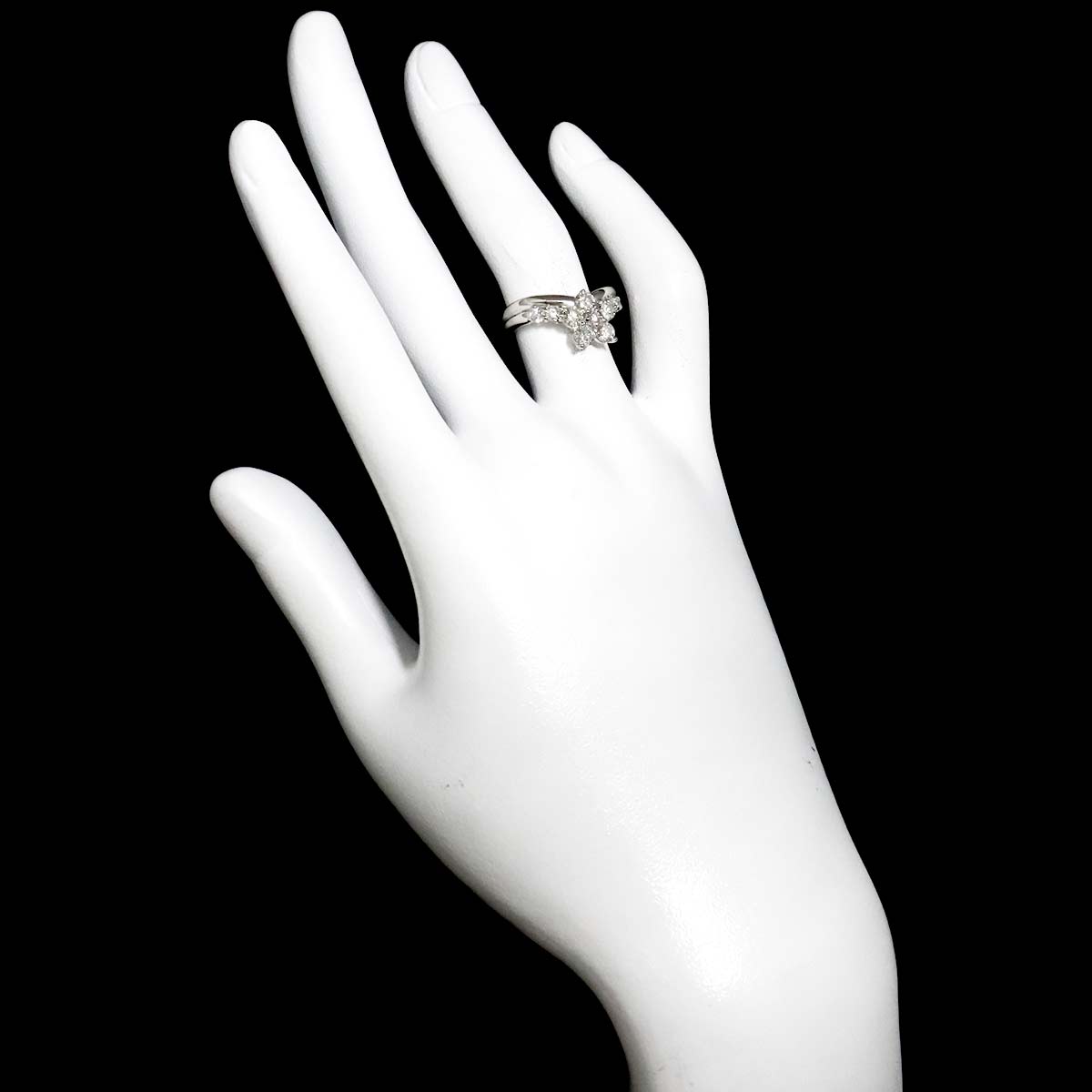 Diamond 1.00ct Ring Pt Platinum size4.5-4.75(US)