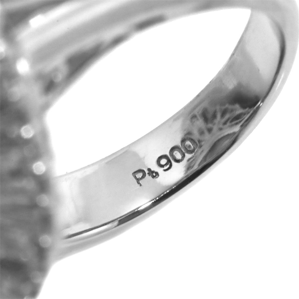 South Sea pearl 16.2mm Diamond 3.18ct Ring Pt Platinum size5.75-6(US)