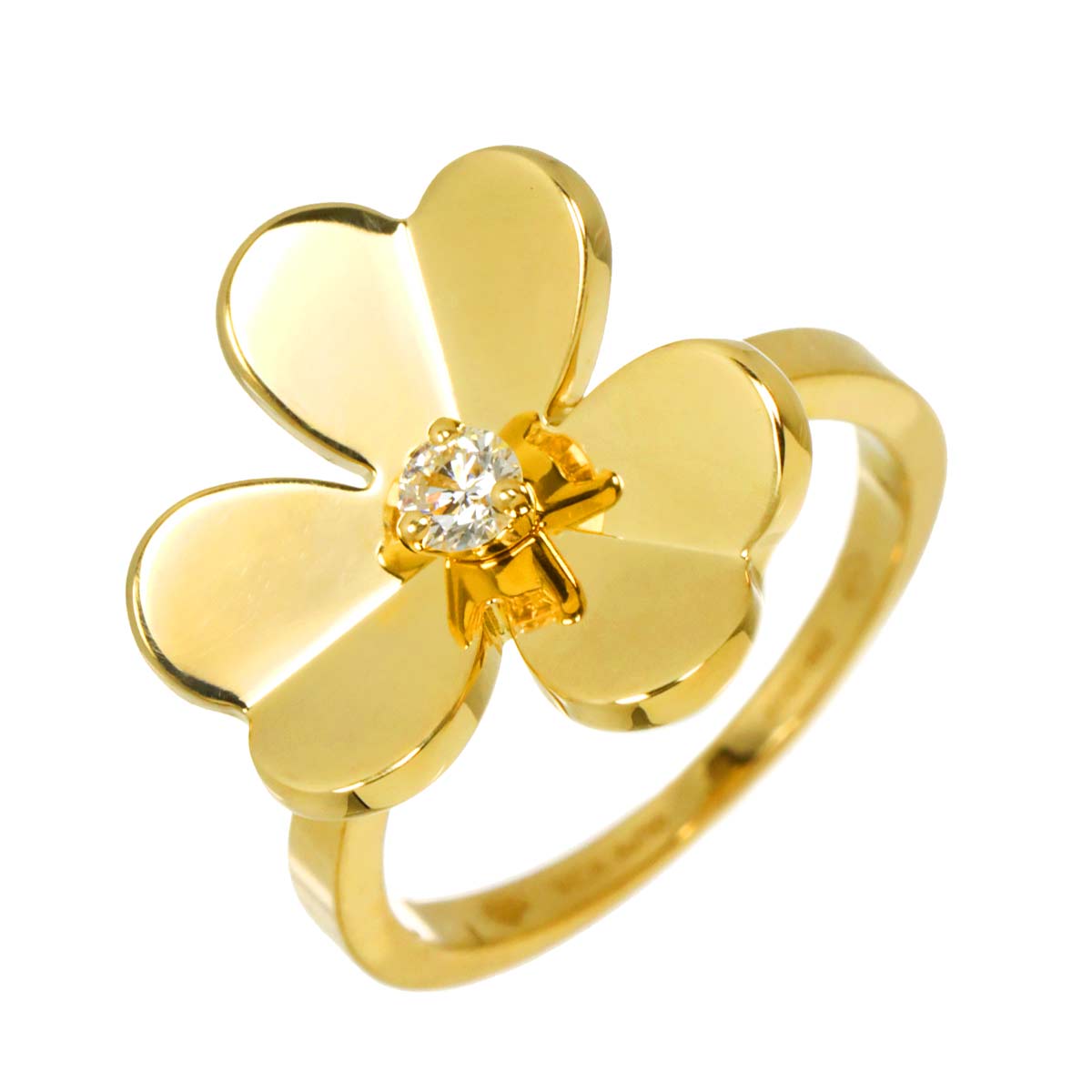 FRIVOLE Diamond Ring 18K YG 750 size48 4.5(US)