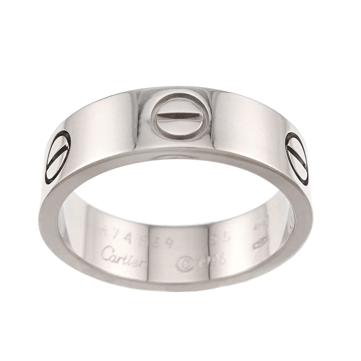 Love Ring 18K White Gold 750 size55 6.75(US)