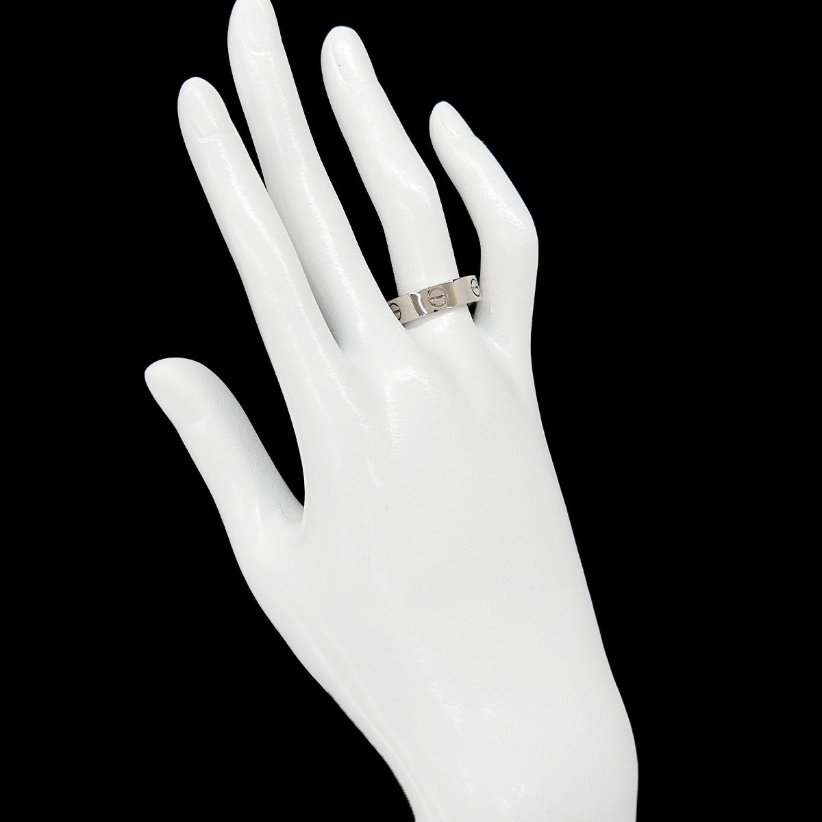 Love Ring 18K White Gold 750 size55 6.75(US)