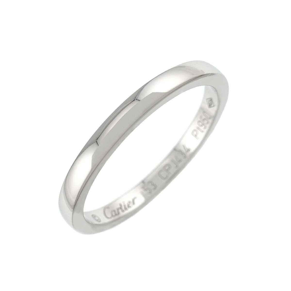 1895 Classic Band Ring Pt Platinum size53　6.25-6.5(US)