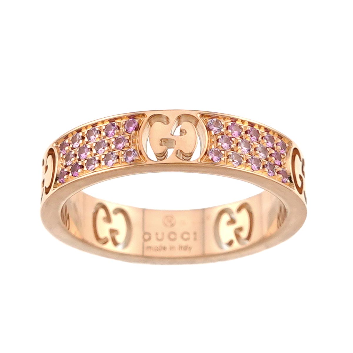 Sapphire Ring 18K PG Pink Gold 750 Size9 4.5-4.75(US)