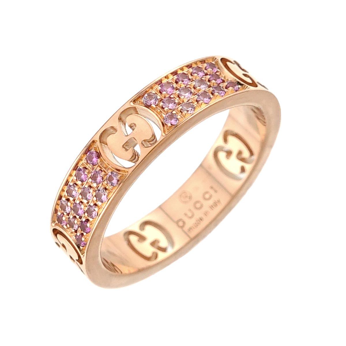 Sapphire Ring 18K PG Pink Gold 750 Size9 4.5-4.75(US)