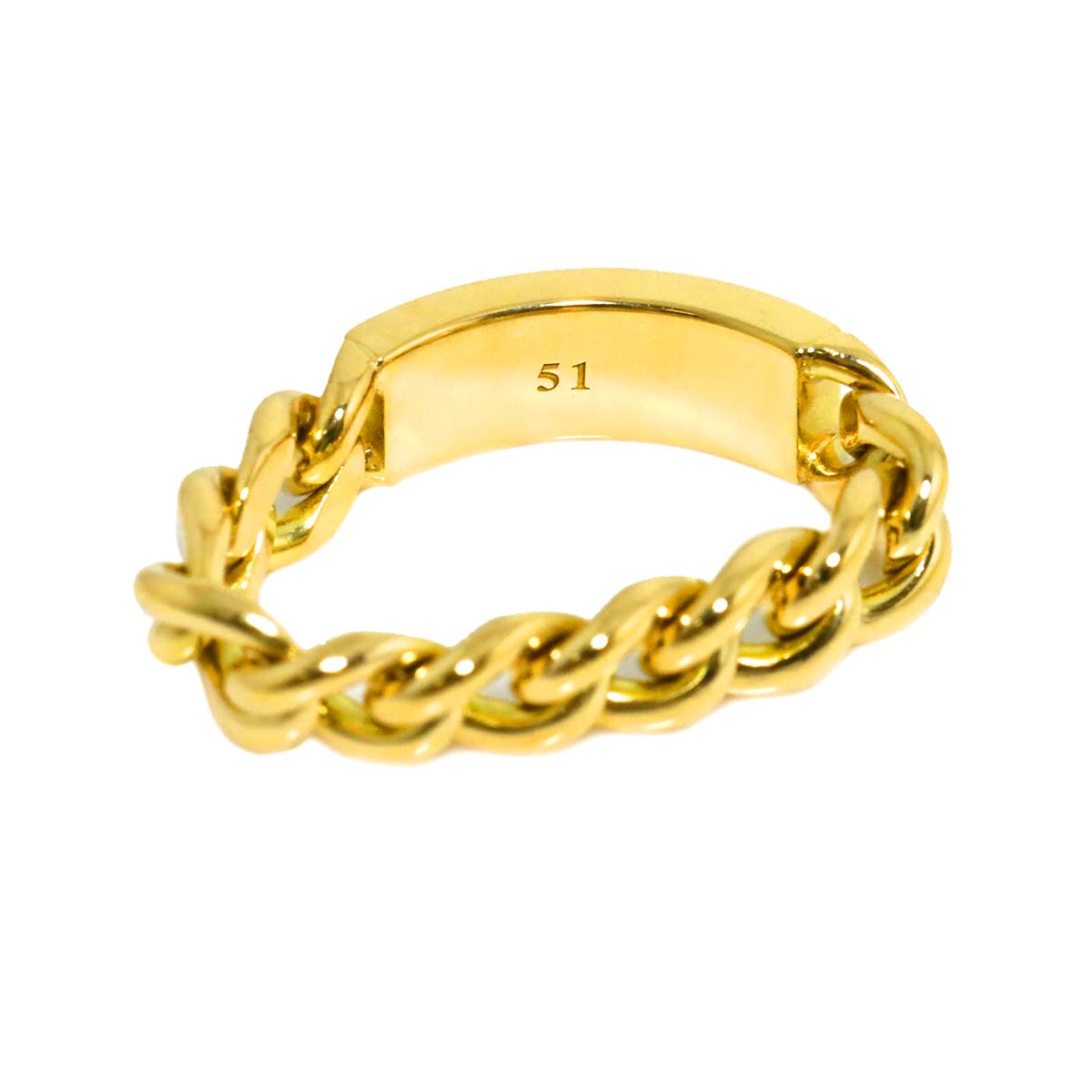 Ring 18K Yellow Gold 750 size51 5.25(US)