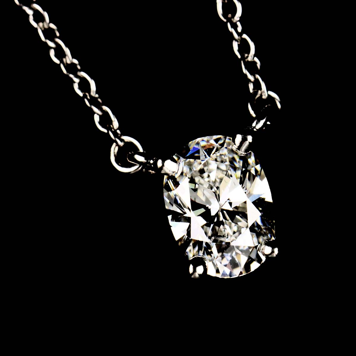 Diamond 0.30ct H/VS2/3EX Necklace Platinum