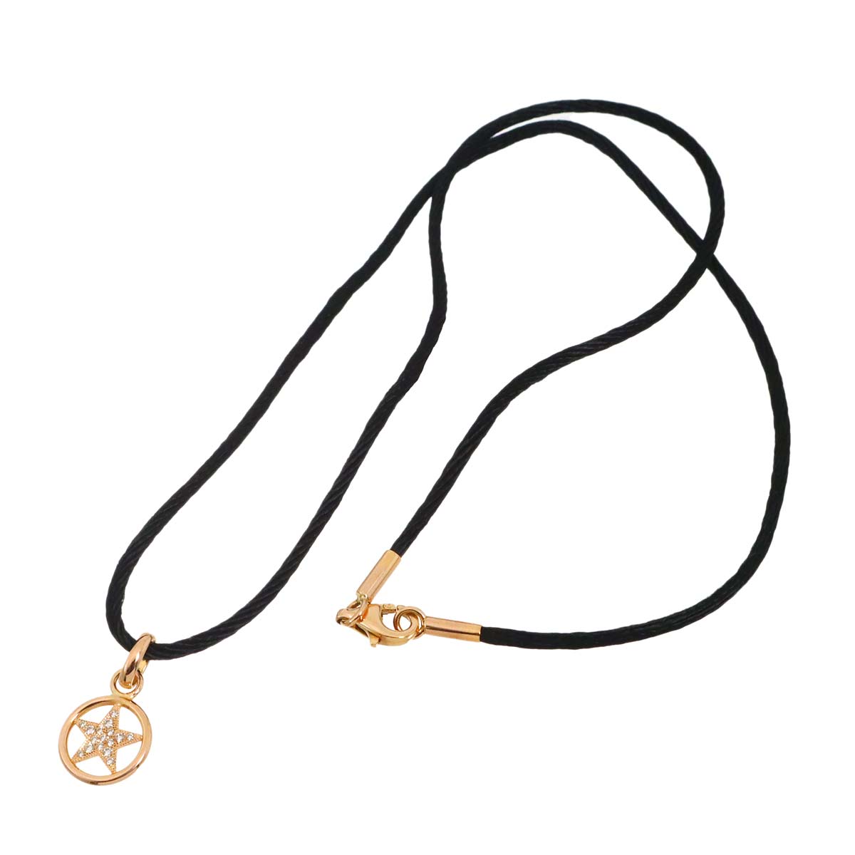 Diamond Necklace 18K PG 750