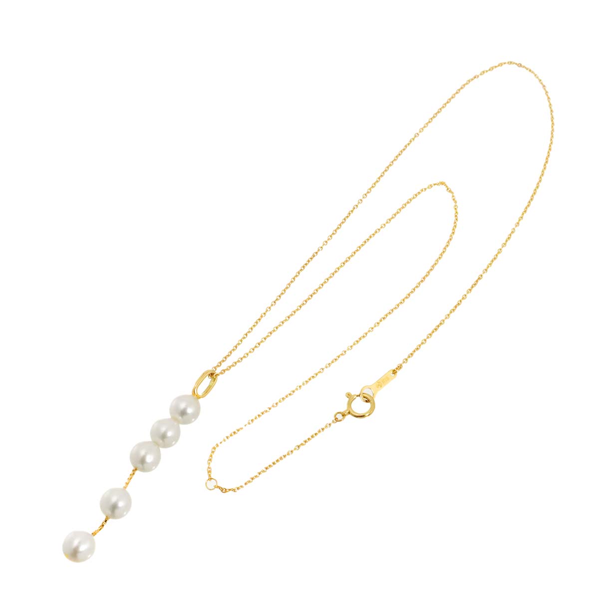 Akoya Pearl 6.2mm Necklace 18K YG 750