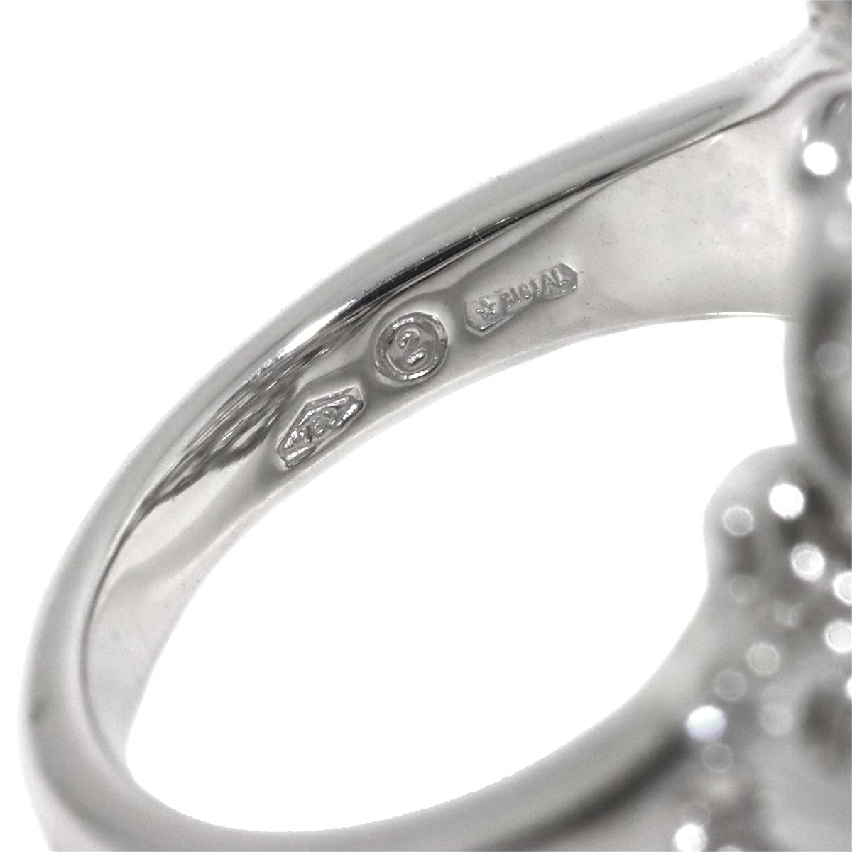Juliet Diamond Ring 18K White Gold 750 size6.25-6.5(US)