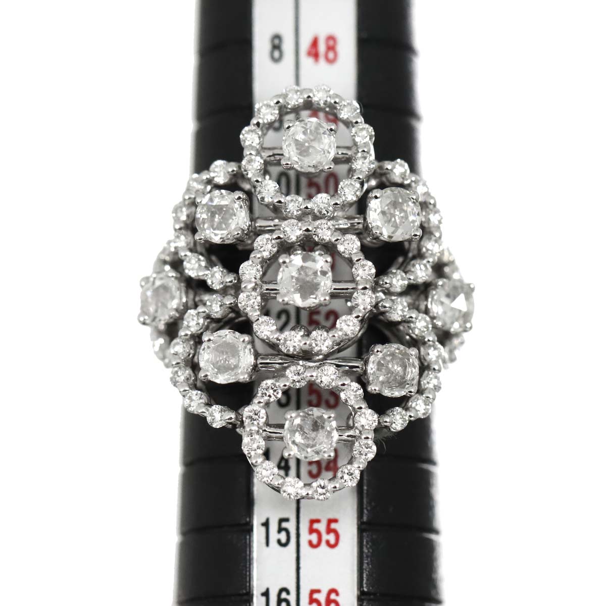 Juliet Diamond Ring 18K White Gold 750 size6.25-6.5(US)