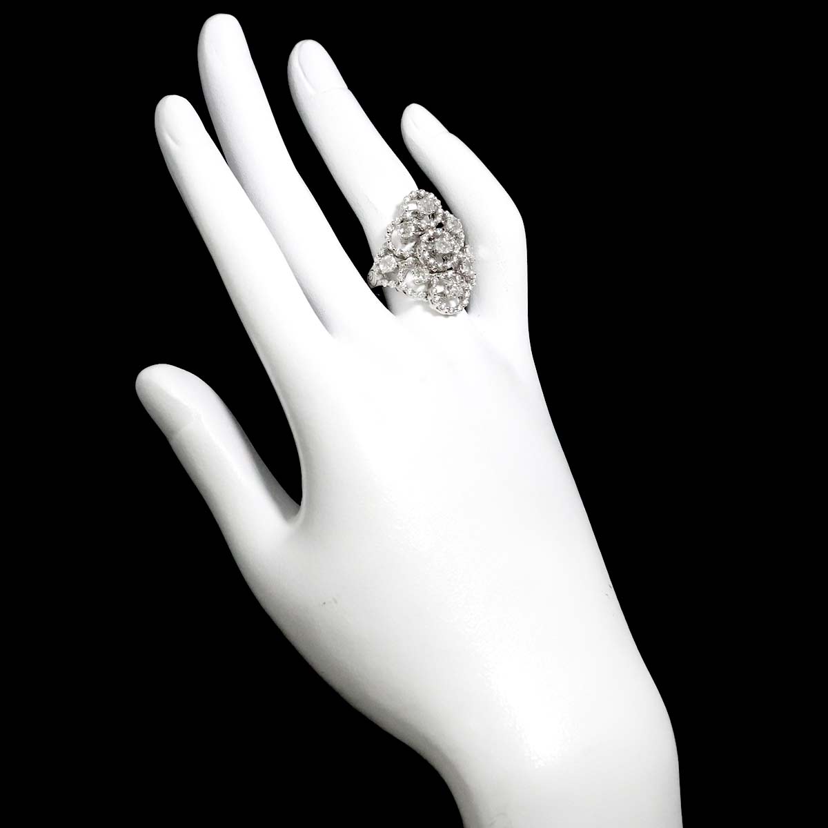 Juliet Diamond Ring 18K White Gold 750 size6.25-6.5(US)