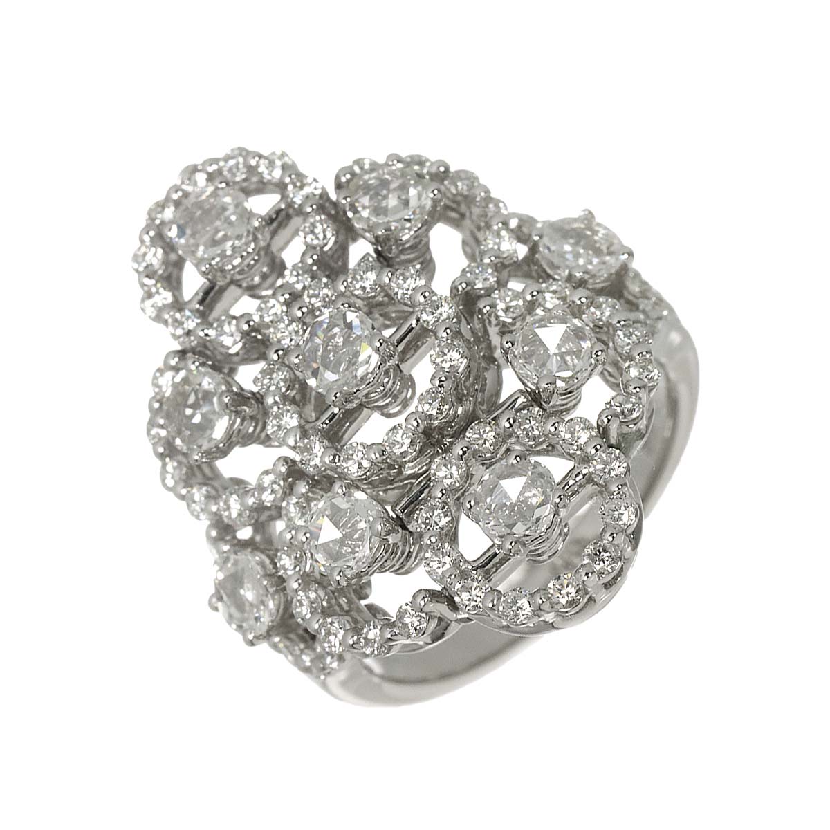 Juliet Diamond Ring 18K White Gold 750 size6.25-6.5(US)