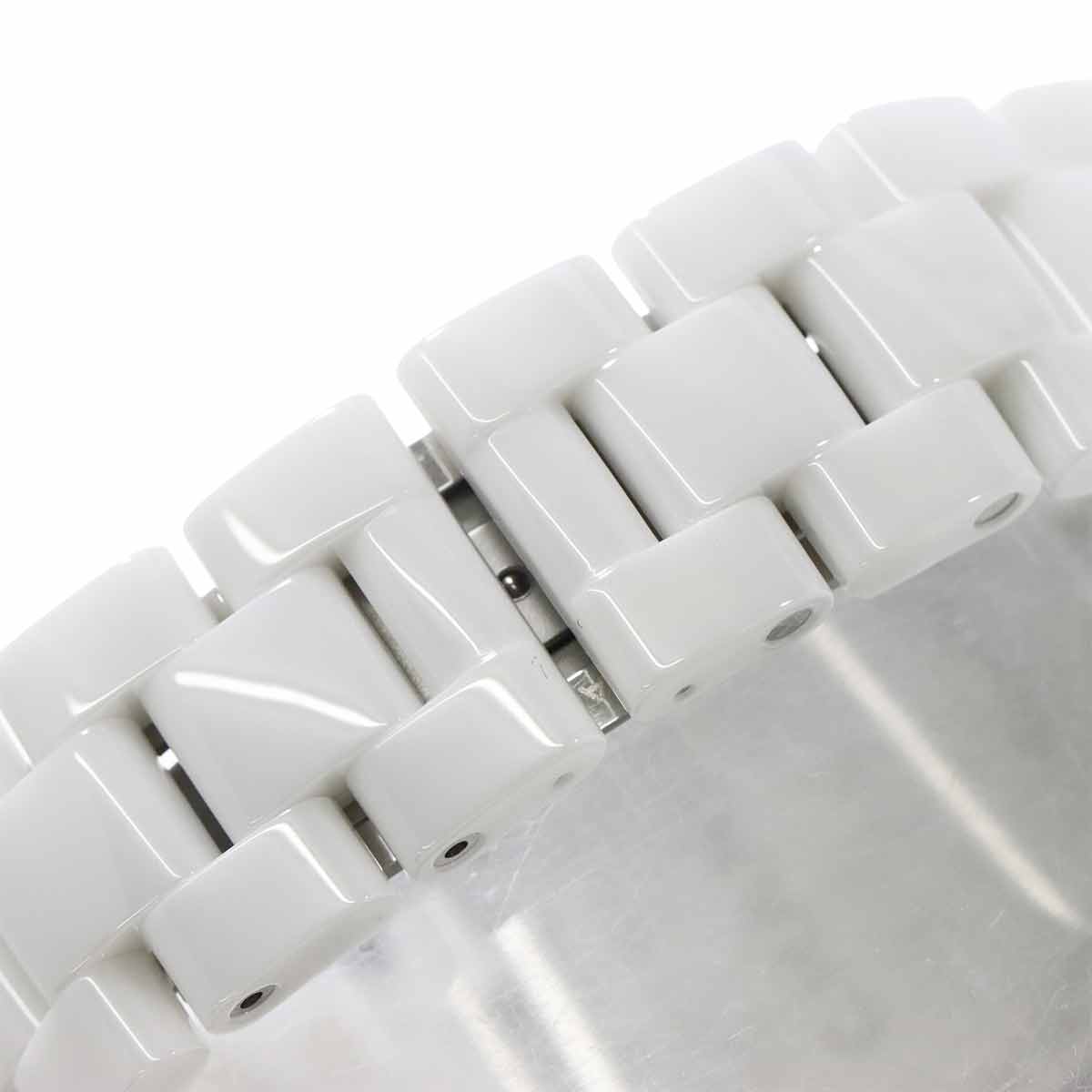 J12 H2423 8P Diamond Automatic White Shell Dial Mens Watch