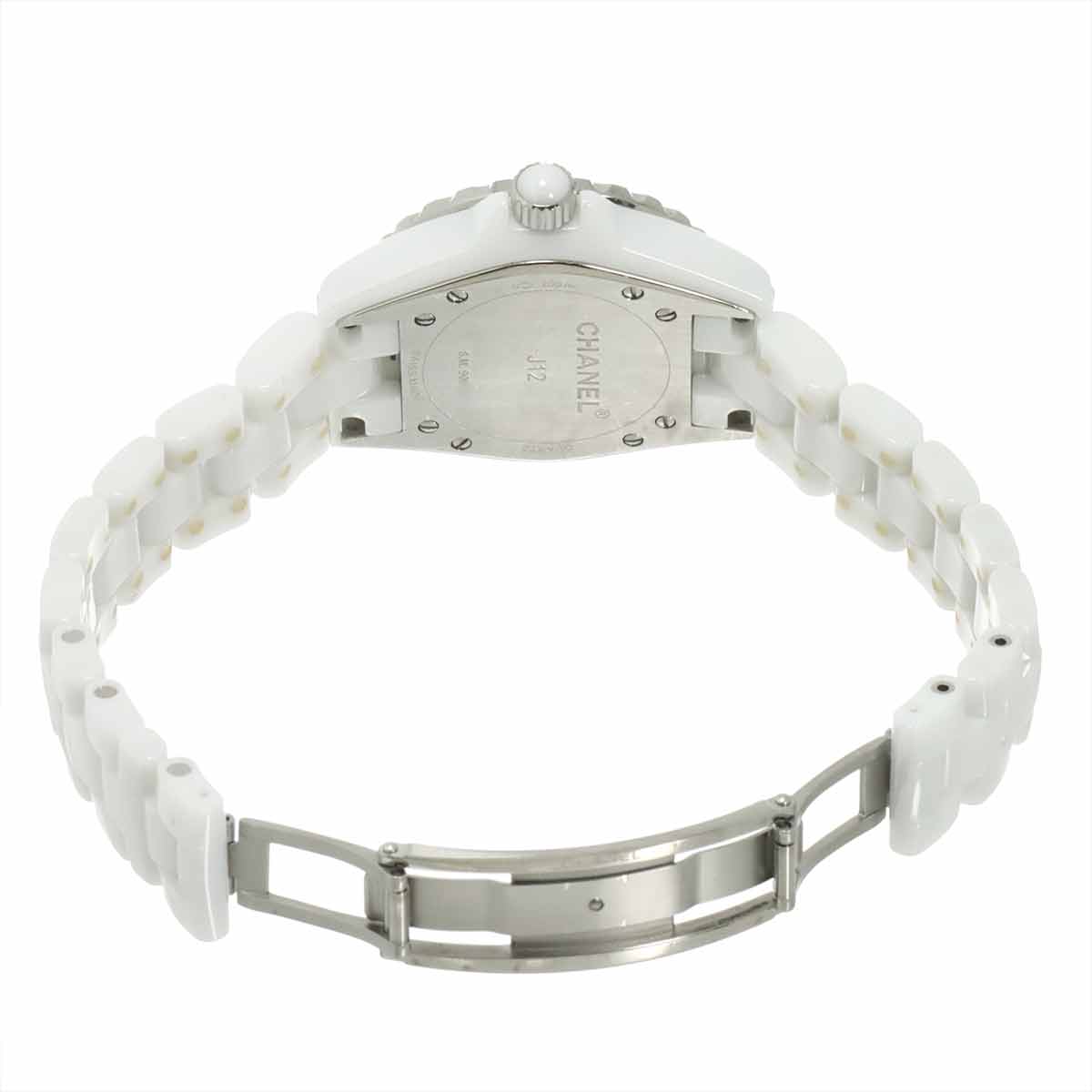 J12 33mm H1628 12P Diamond Quartz White Dial Ladies Watch