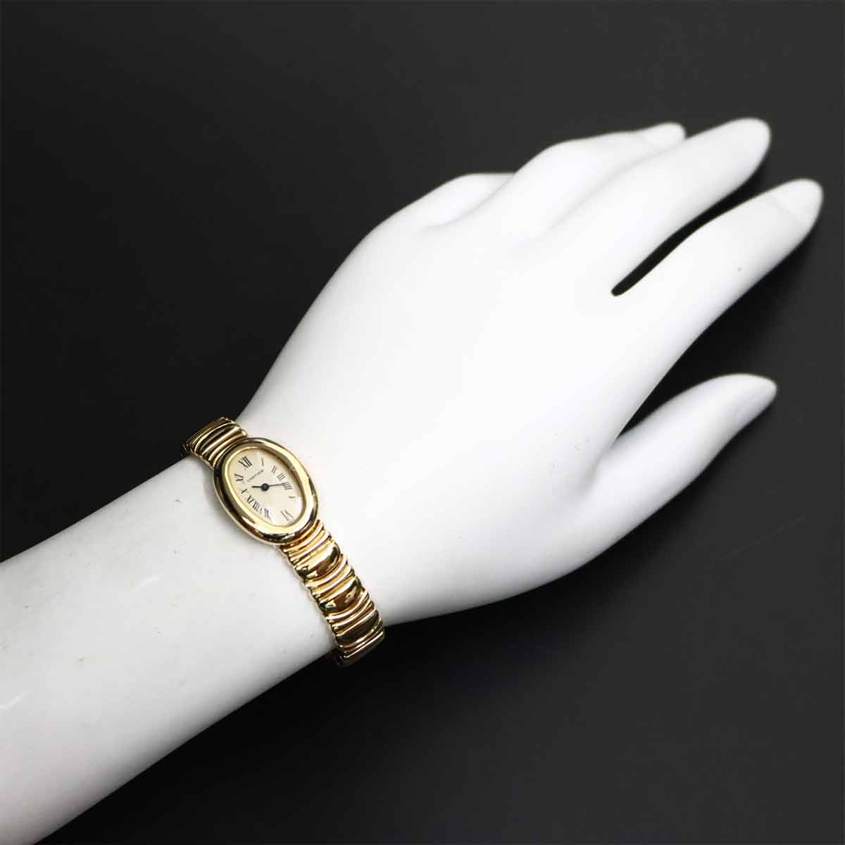 Mini Baignoire W15109D8 Quartz 750 YG Ladies cream Dial