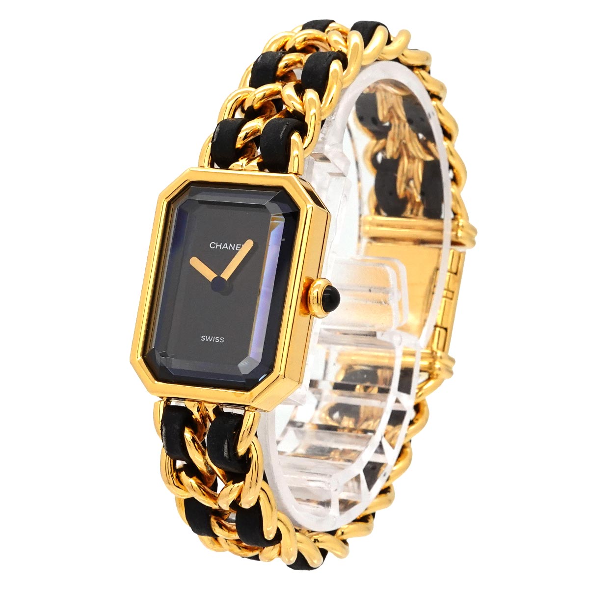 Premiere Size M H0001 Vintage Quartz Black Dial Ladies Watch