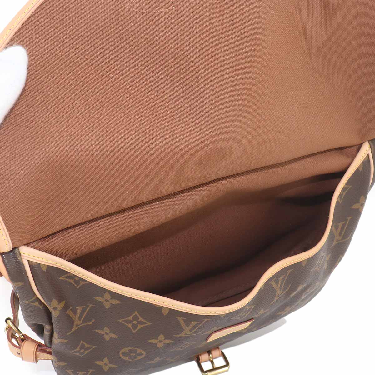Monogram Samur 30 Shoulder Bag Brown M42256 Purse