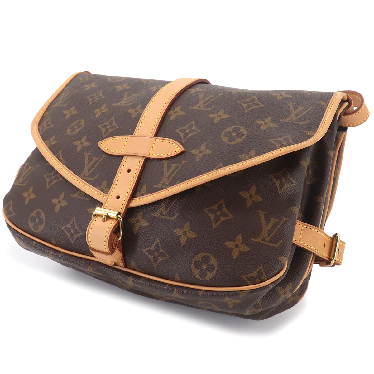Monogram Samur 30 Shoulder Bag Brown M42256 Purse