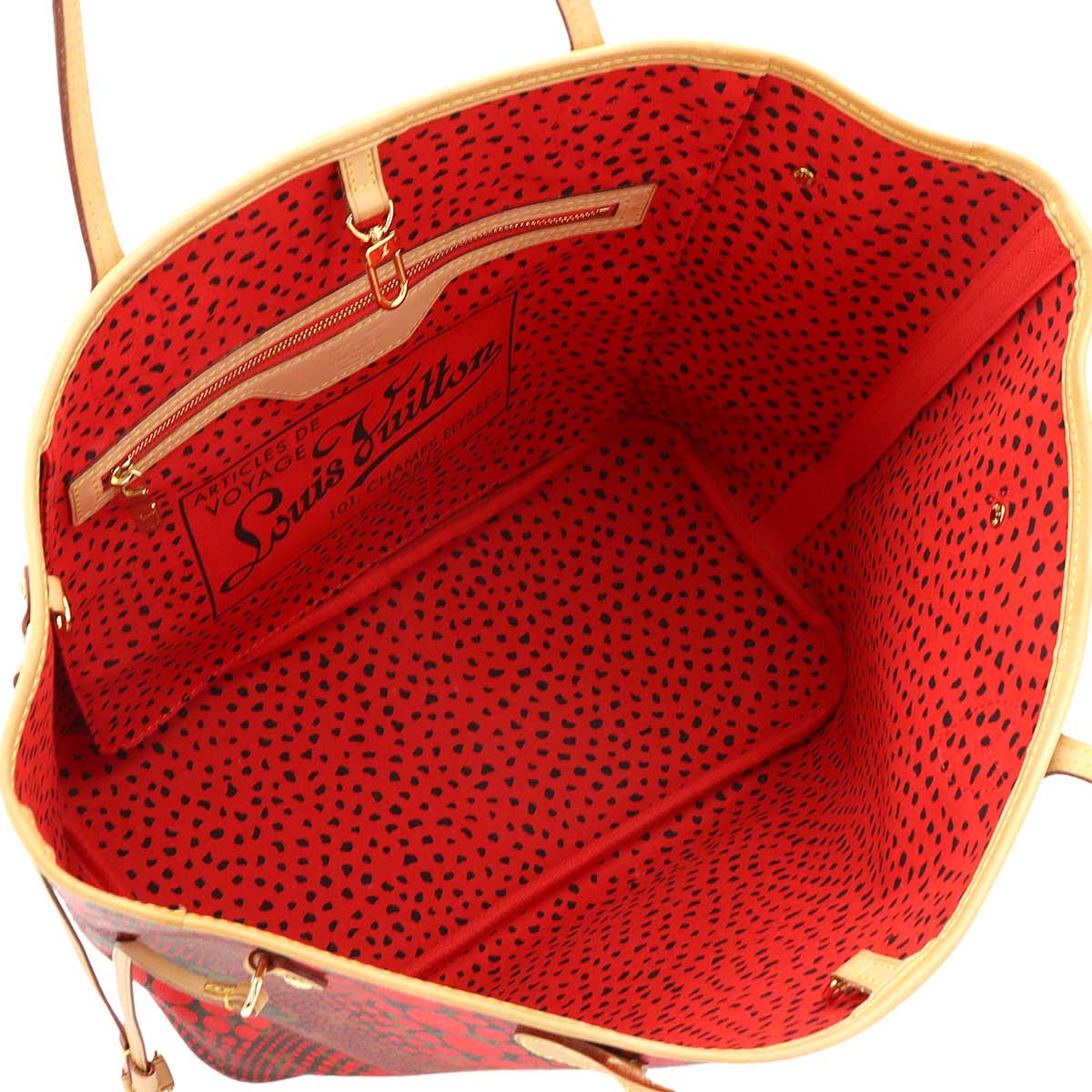 Monogram Wave Neverfull MM Tote Bag Yayoi Kusama M40686