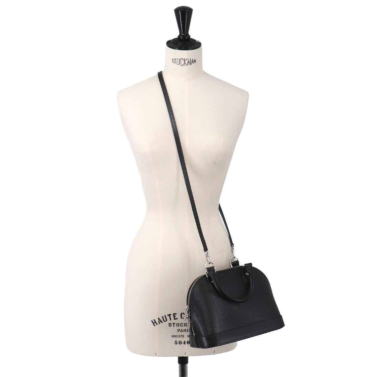 Epi Alma BB Hand Shoulder Bag Leather Noir M24645