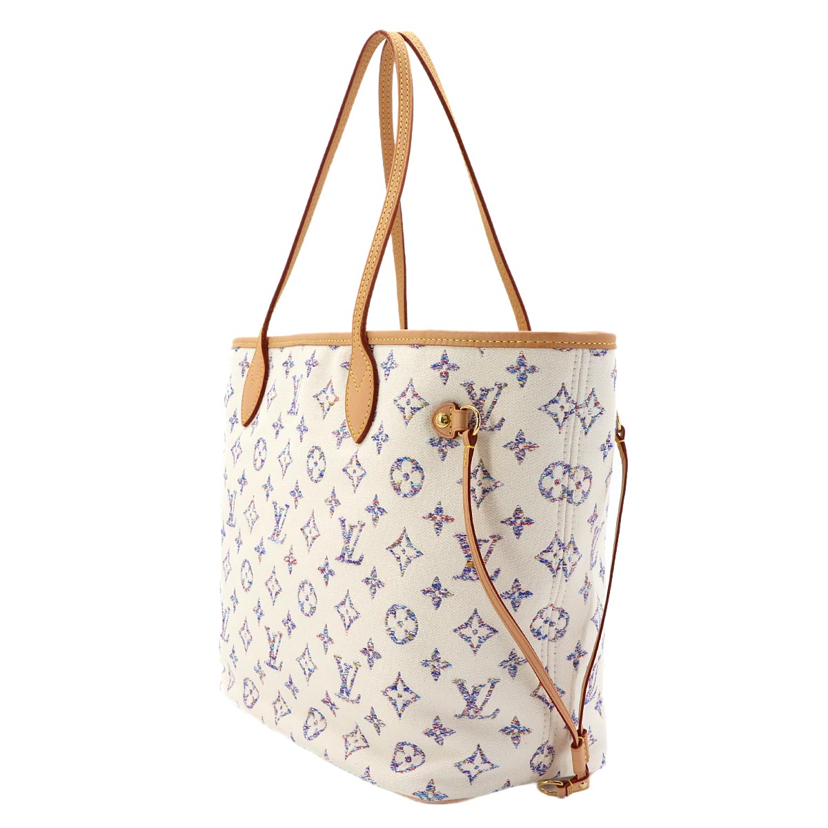 Neverfull MM Tote Bag Monogram Jacquard White M24905
