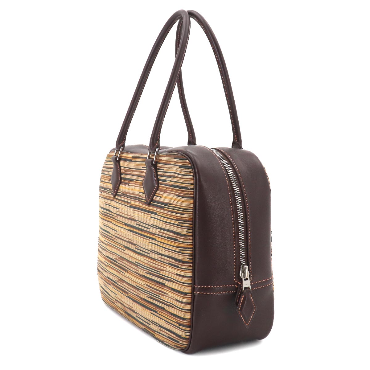 Plume 28 Hand Bag Vibrato Gulliver Brown Multi color