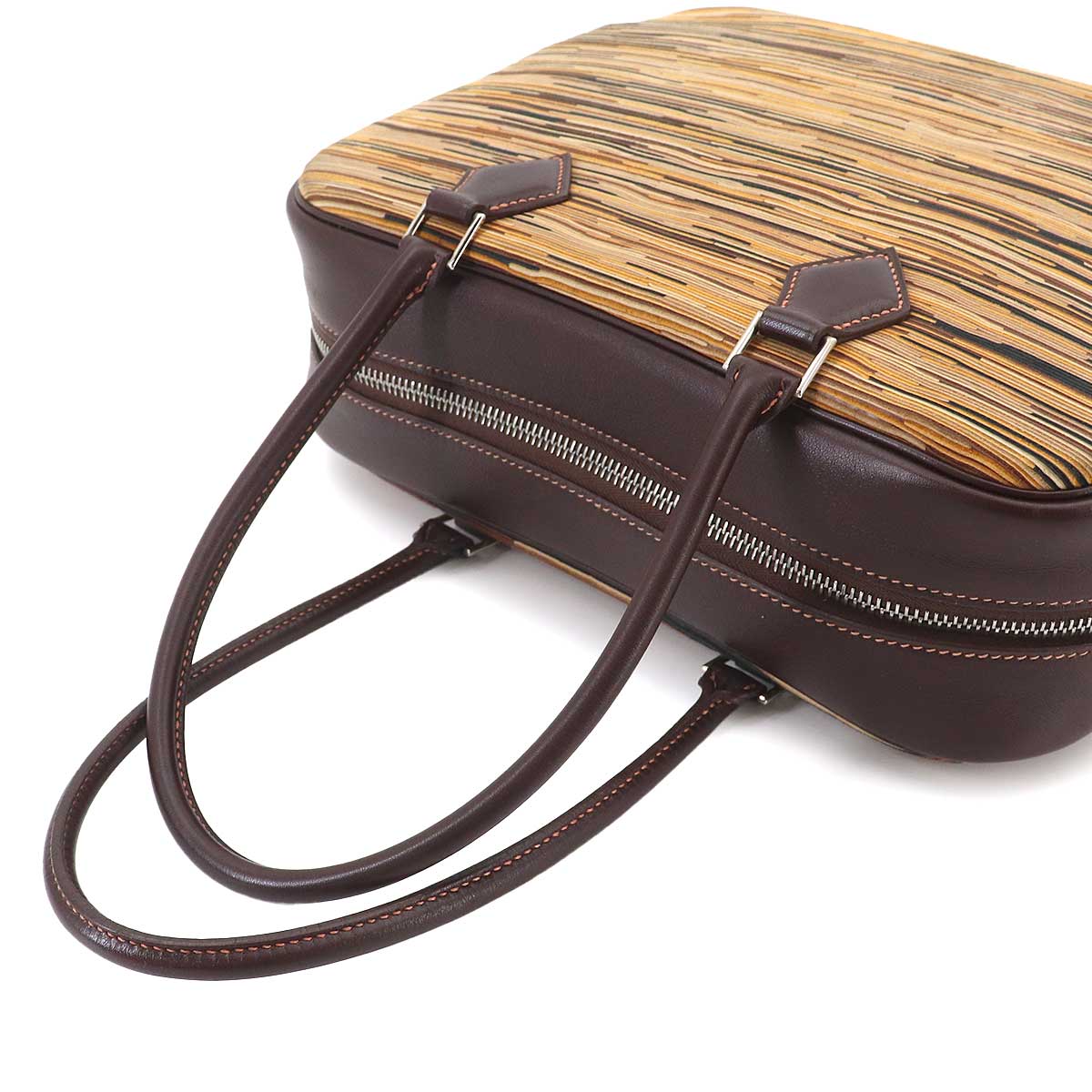 Plume 28 Hand Bag Vibrato Gulliver Brown Multi color