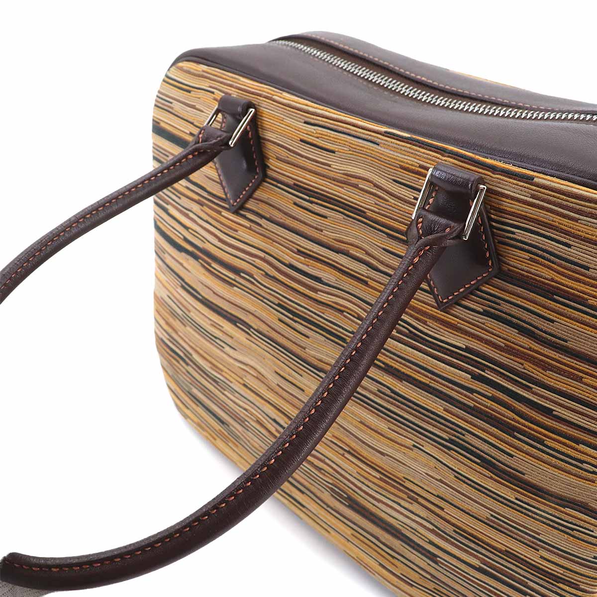 Plume 28 Hand Bag Vibrato Gulliver Brown Multi color