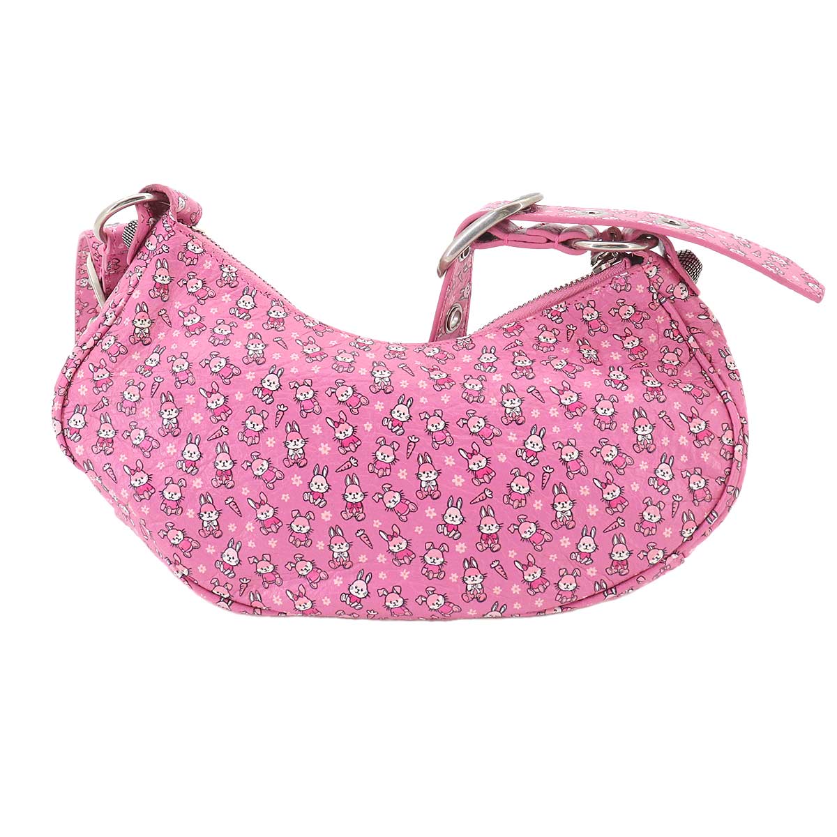 Le Cagole XS Shoulder Bag Leather Pink Rabbit 671309 Purse