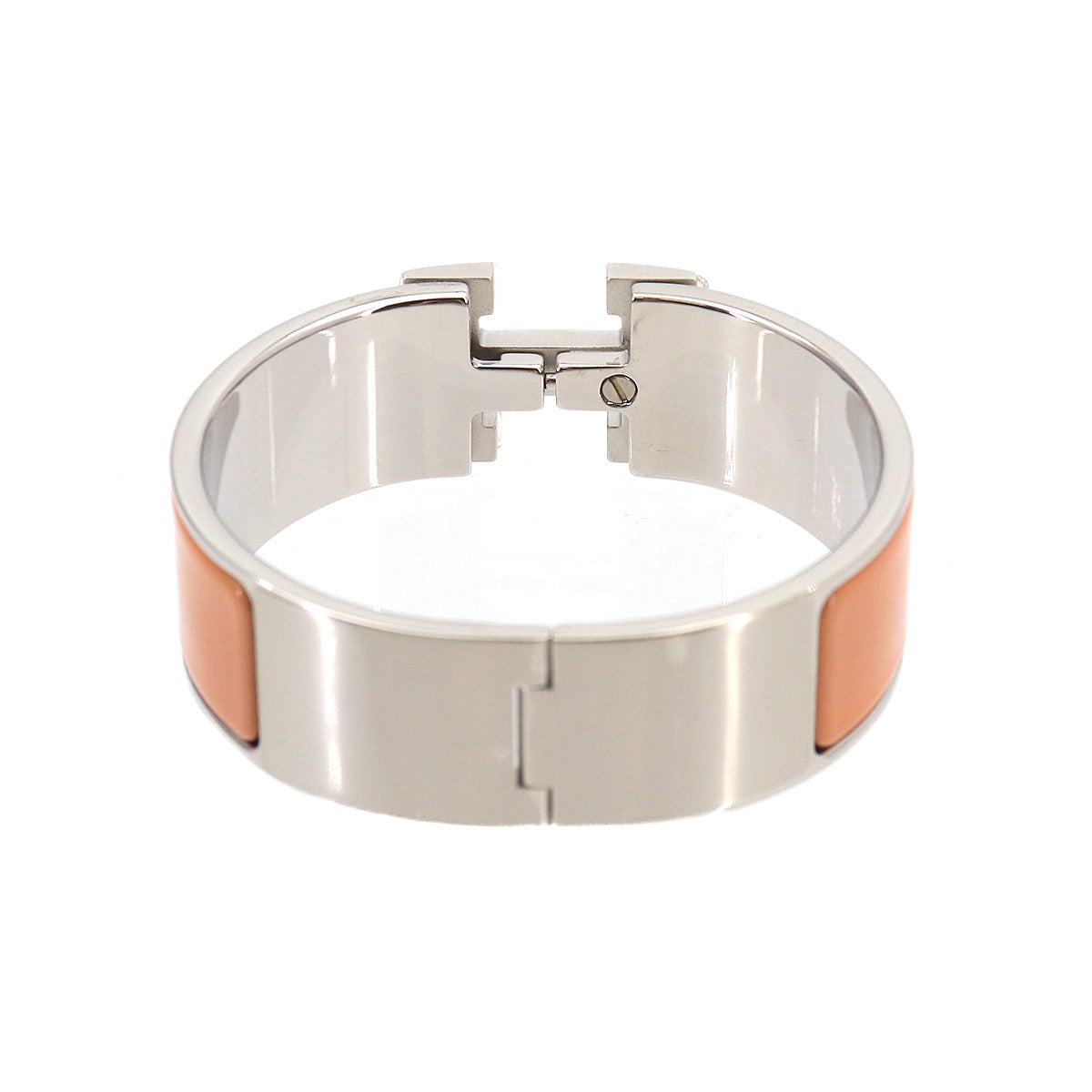 Clic Clac H GM Bangle Orange Mandarin Silver Accessory