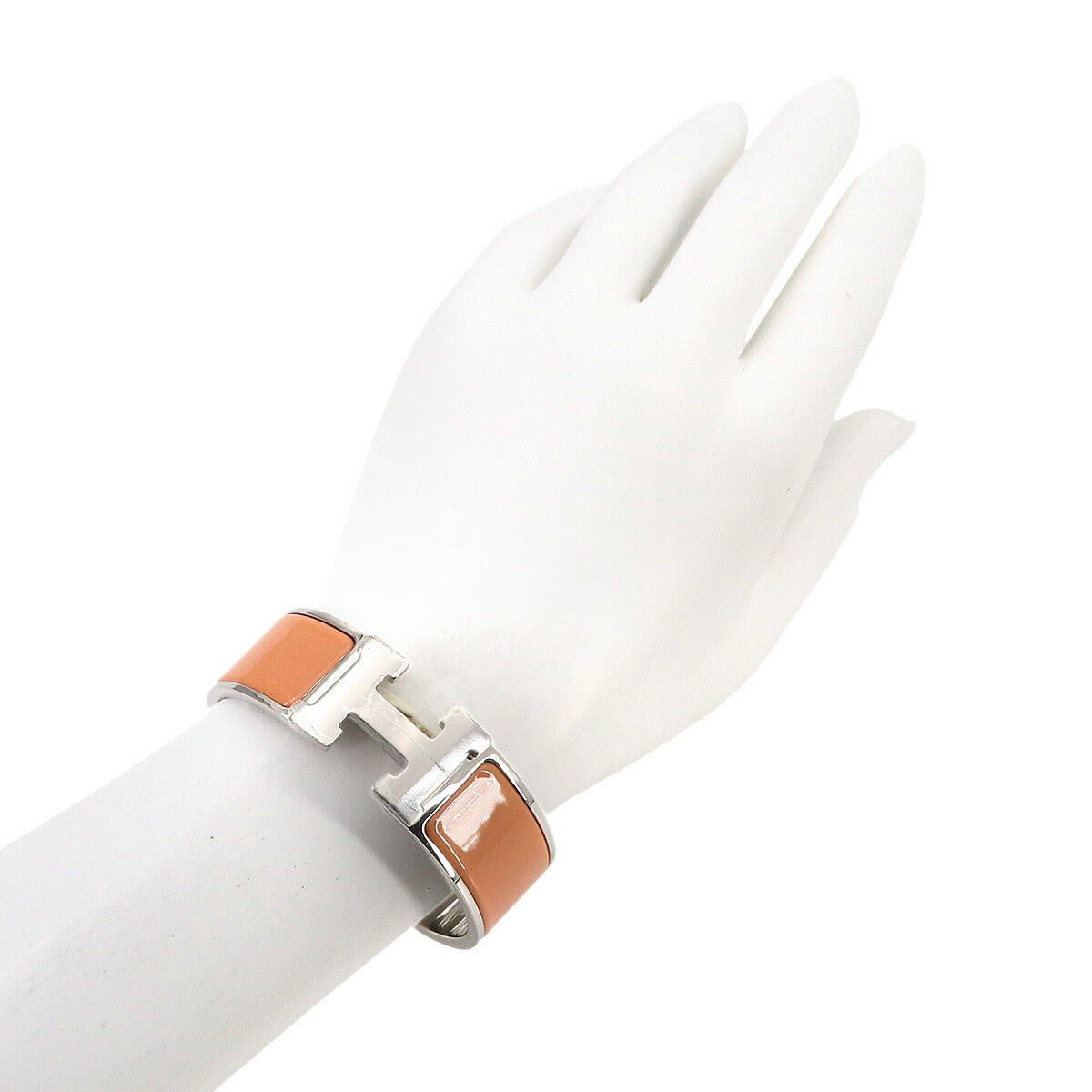 Clic Clac H GM Bangle Orange Mandarin Silver Accessory