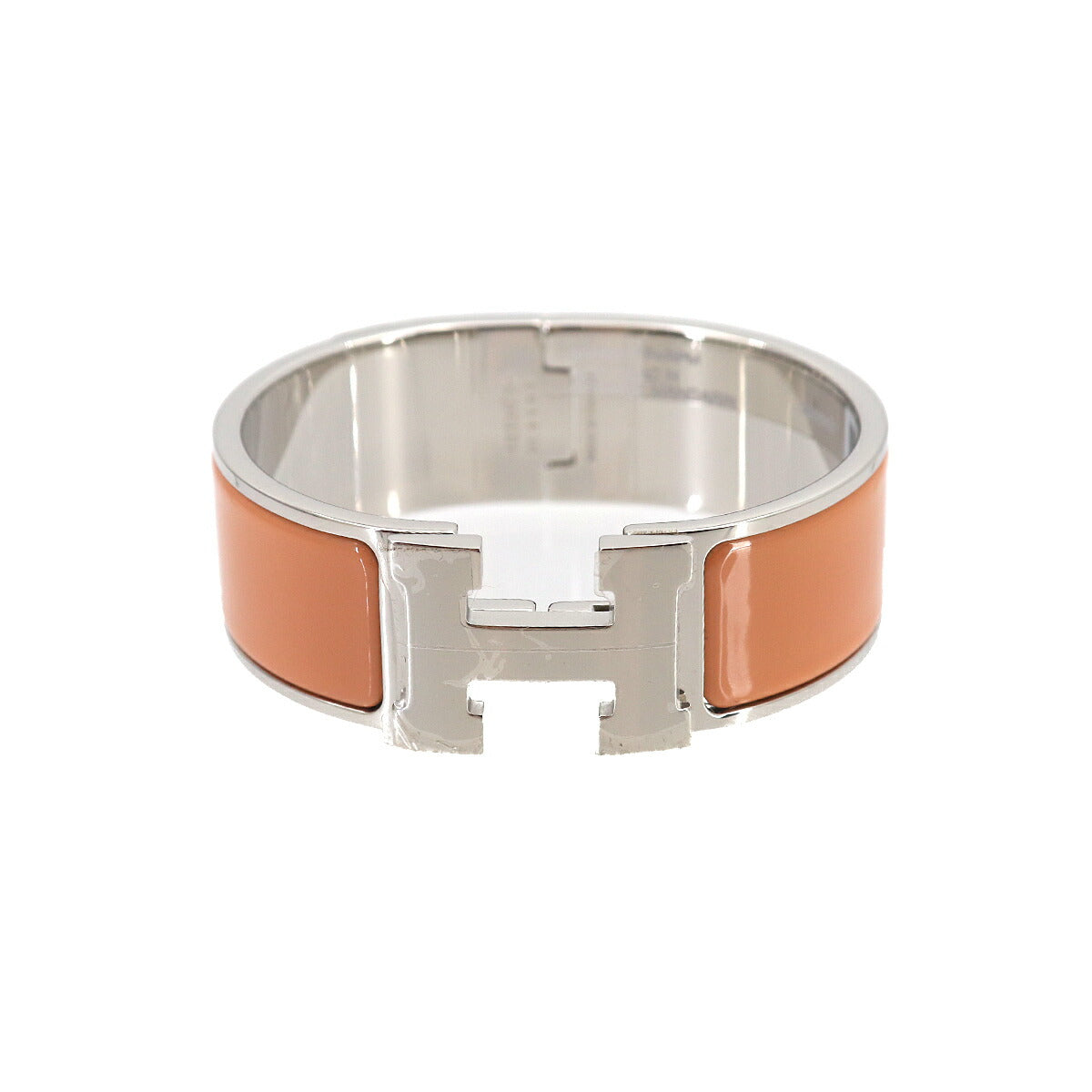 Clic Clac H GM Bangle Orange Mandarin Silver Accessory
