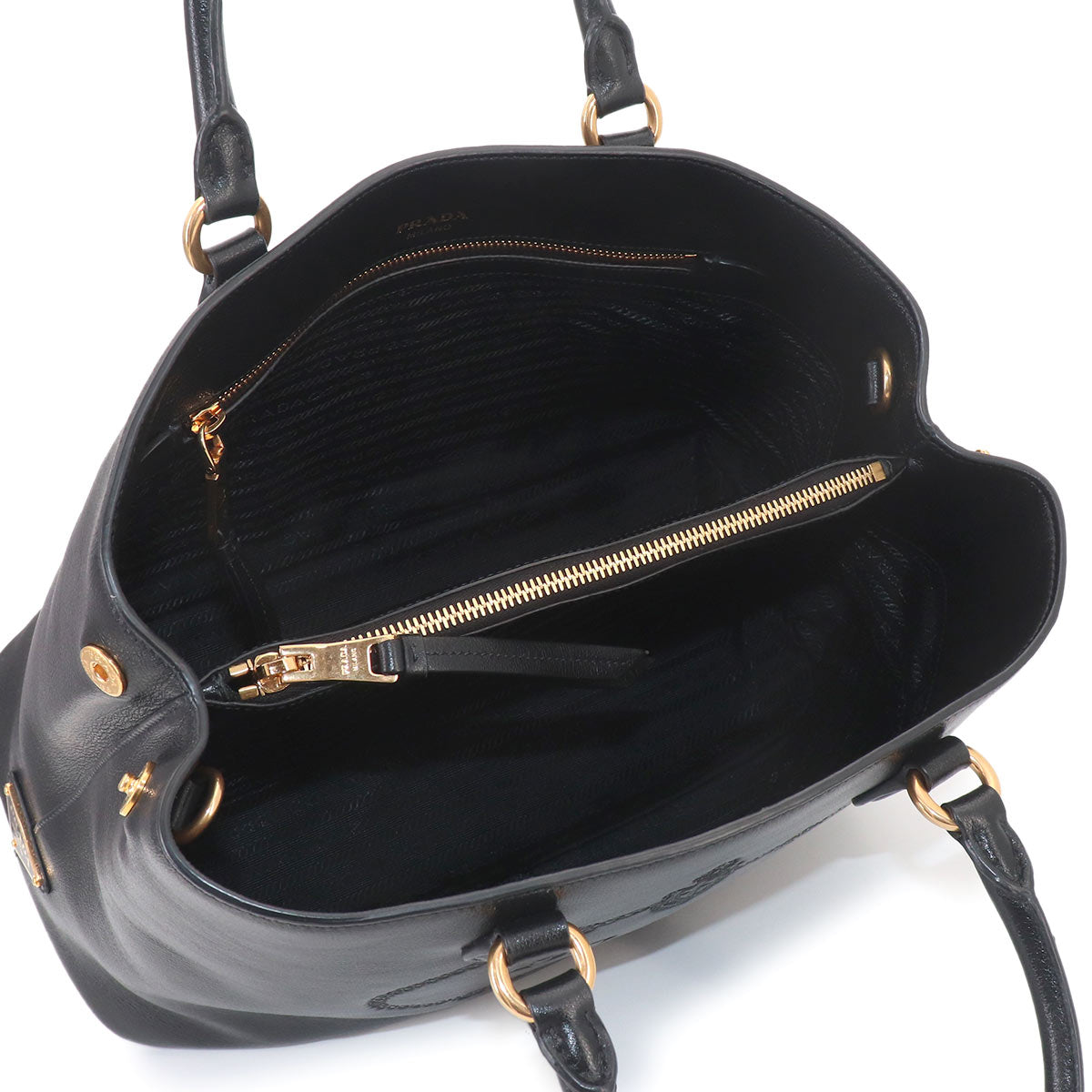 Hand Shoulder Bag Leather Black Purse