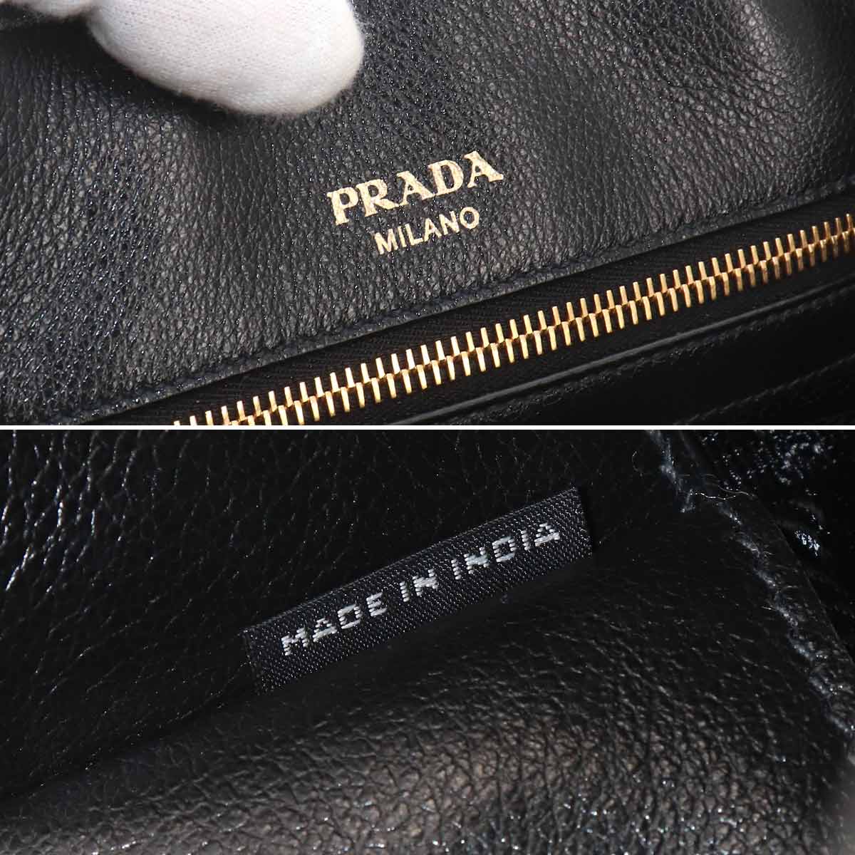 Hand Shoulder Bag Leather Black Purse