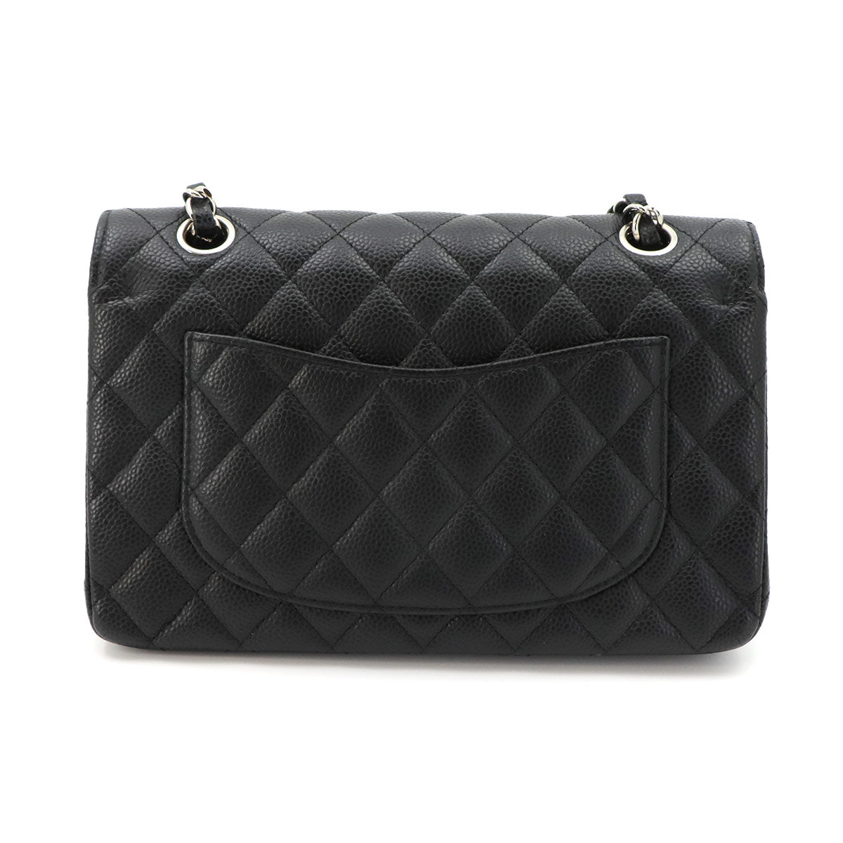 Matelasse 23 Chain Shoulder Bag Leather Black A01113