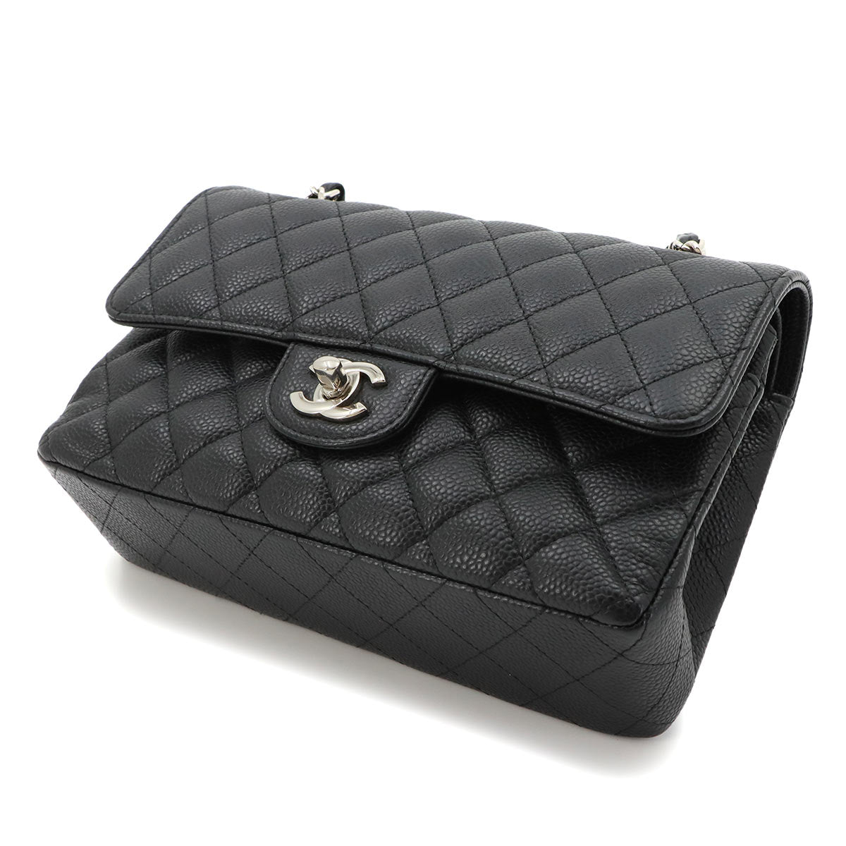 Matelasse 23 Chain Shoulder Bag Leather Black A01113